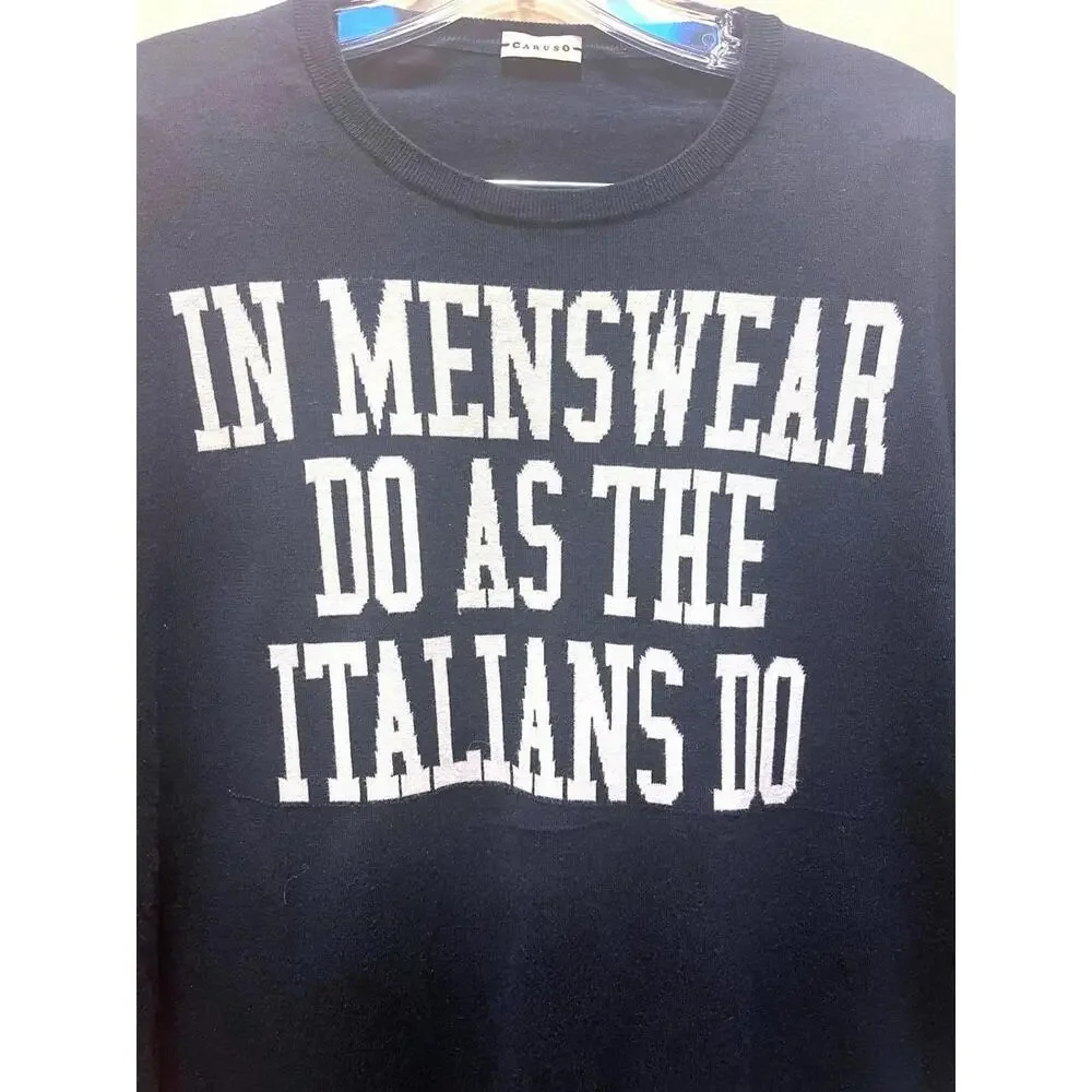 Caruso "In Menswear Do As The Italians Do" Sweater EU 54 - Picture 2 of 5